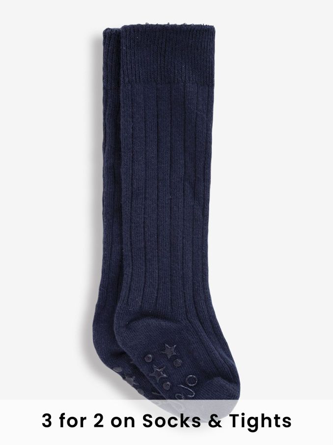 Navy 2-Pack Rib Long Socks (722351) | £9.50