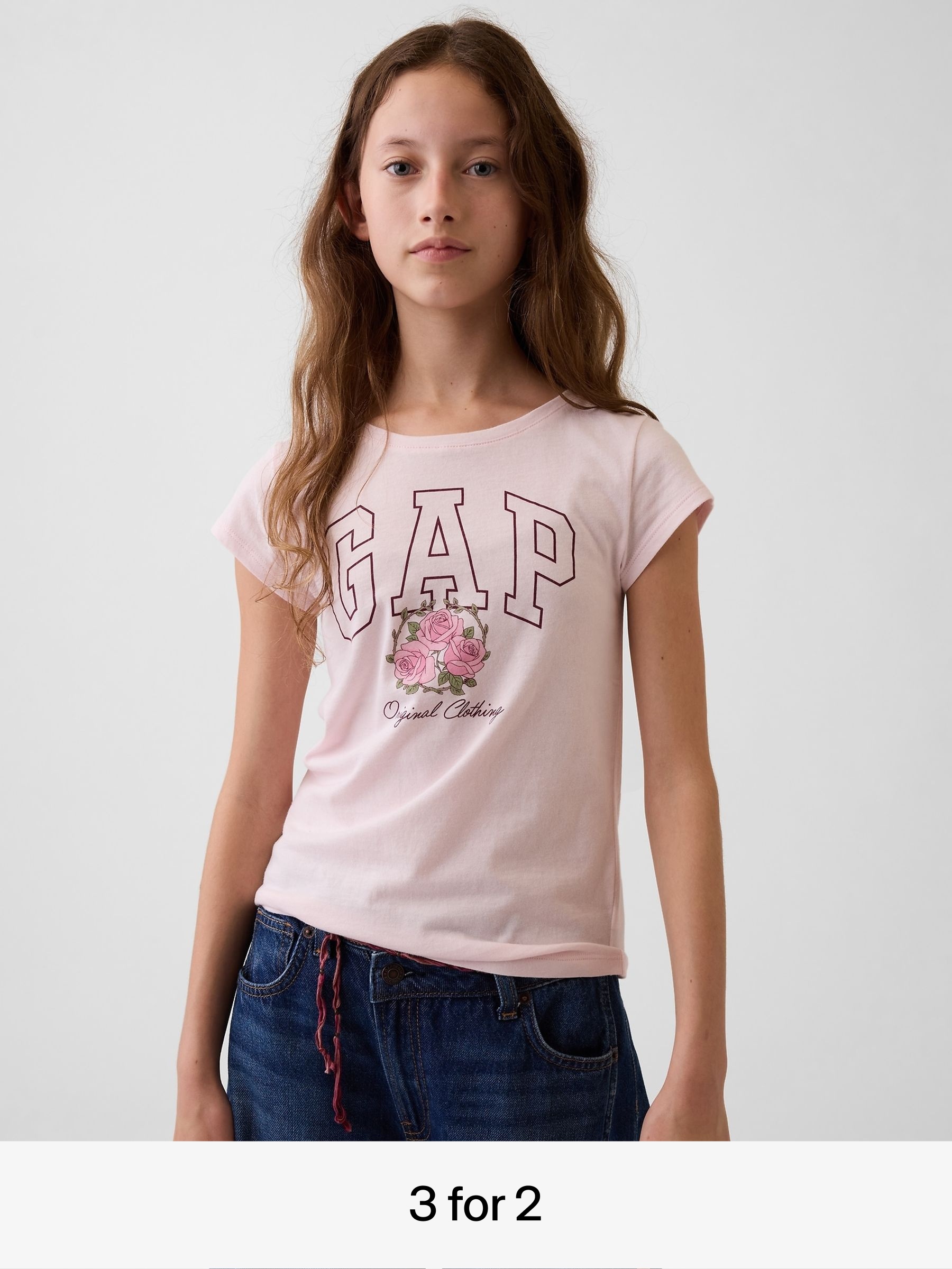 Light Pink - Graphic Short Sleeve T-shirt
