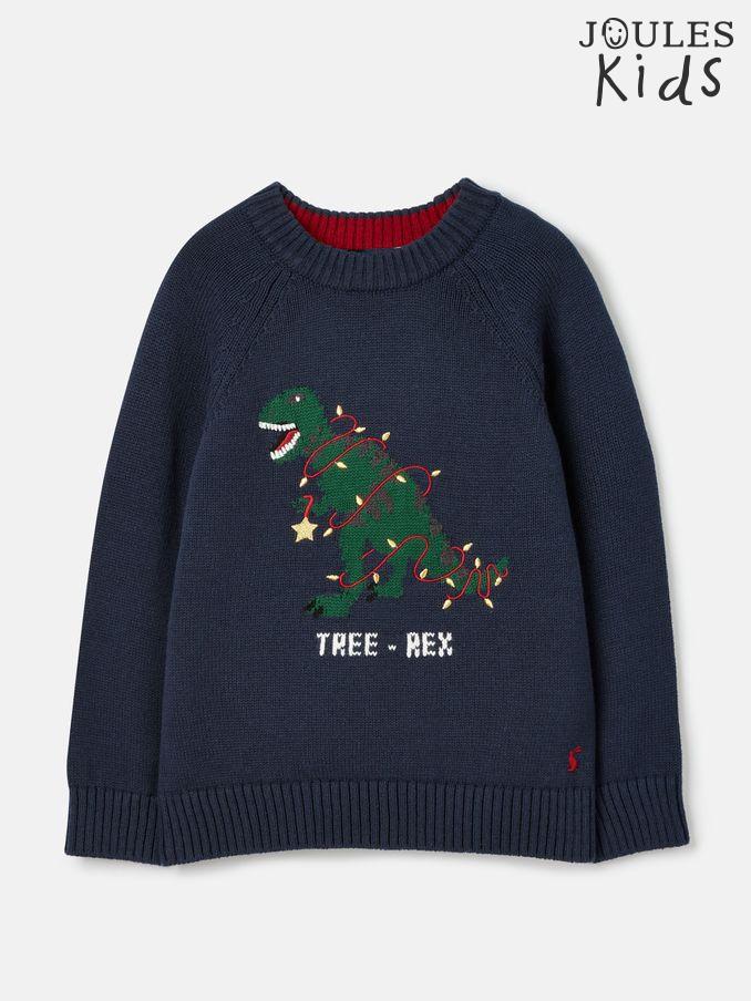The Cracking Knit Navy Blue Festive Knitted Jumper (744052) | £17 - £19