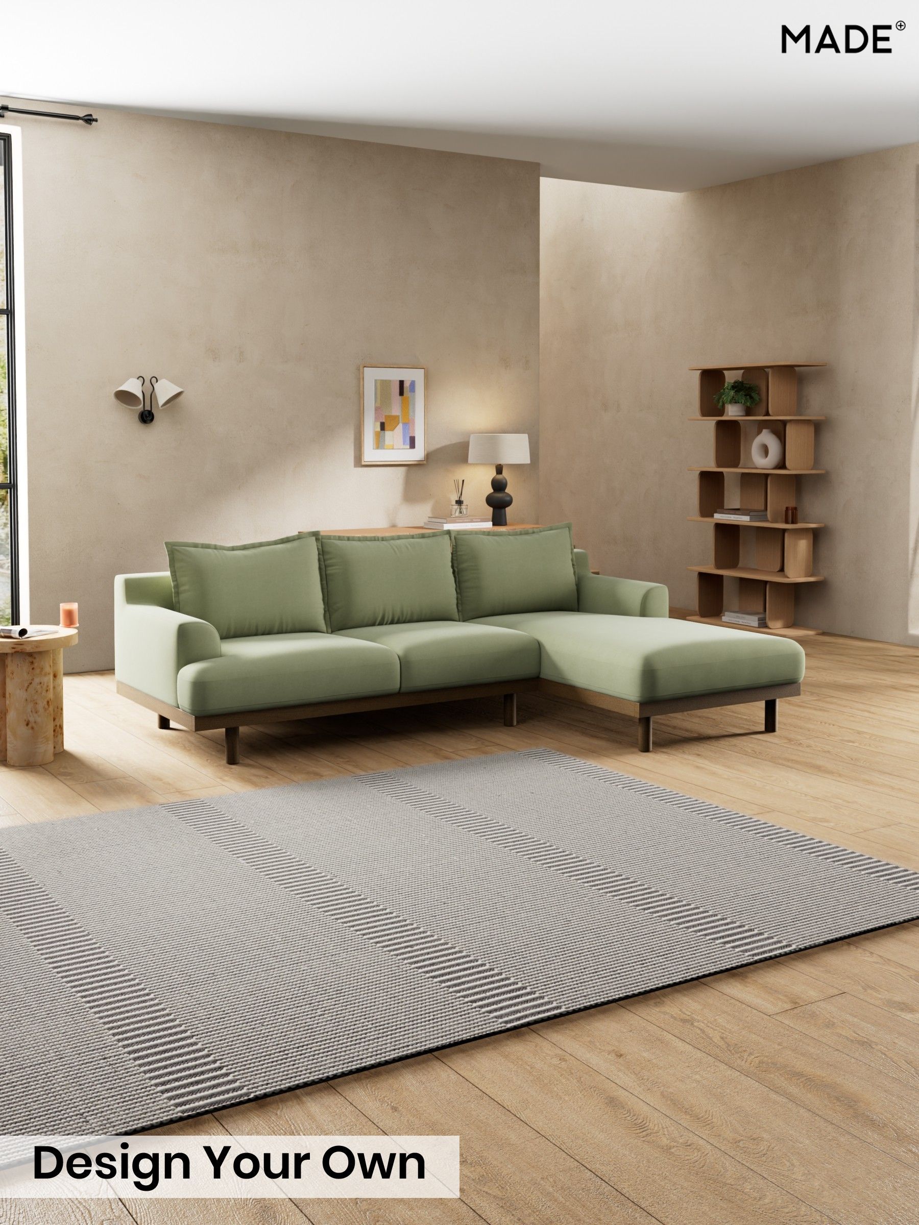 Cotton Velvet Blend/Sage Green - Turin By Made