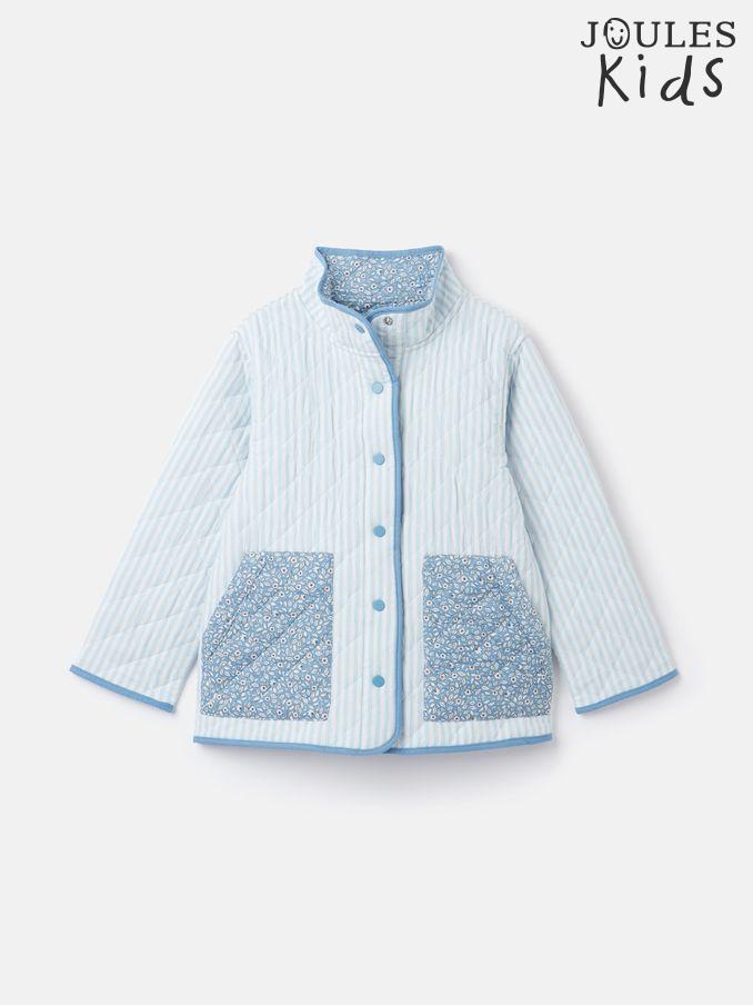 Primrose Blue Quilted Reversible Jacket (750052) | £29 - £32