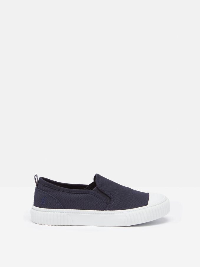 Kids' Peasy Blue Slip On Plimsolls (759099) | £9