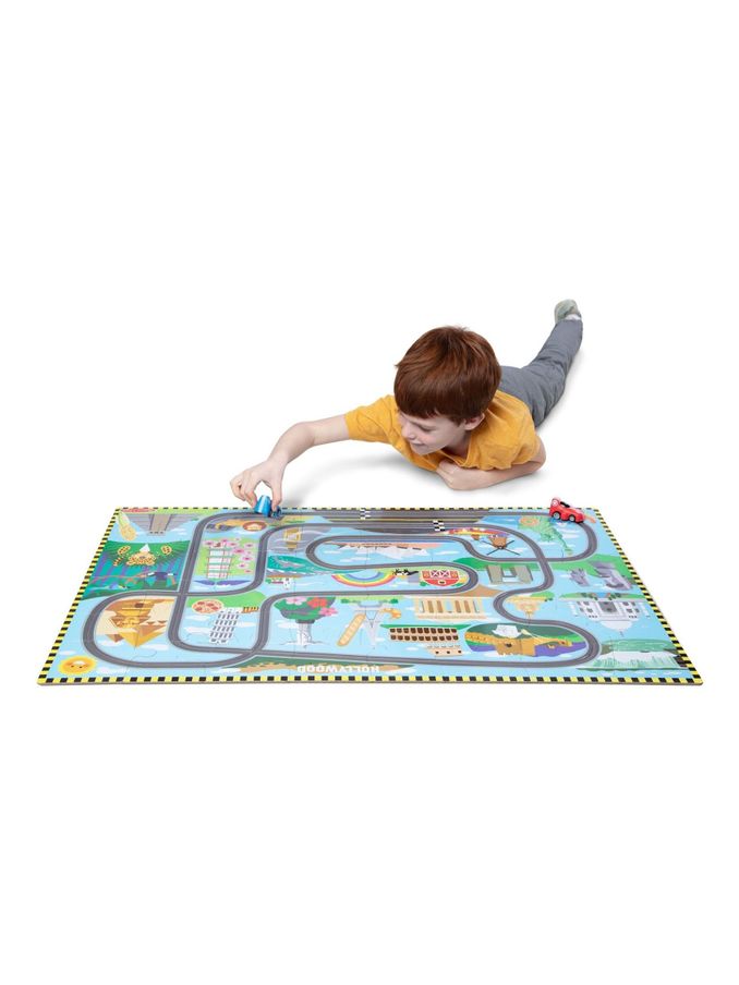 Melissa & Doug Race Track Floor Puzzle Play Set (781522) | £23