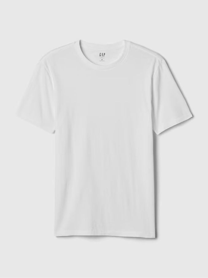 White Crew Neck Classic 100% Cotton Short Sleeve T-Shirt (782767) | £12