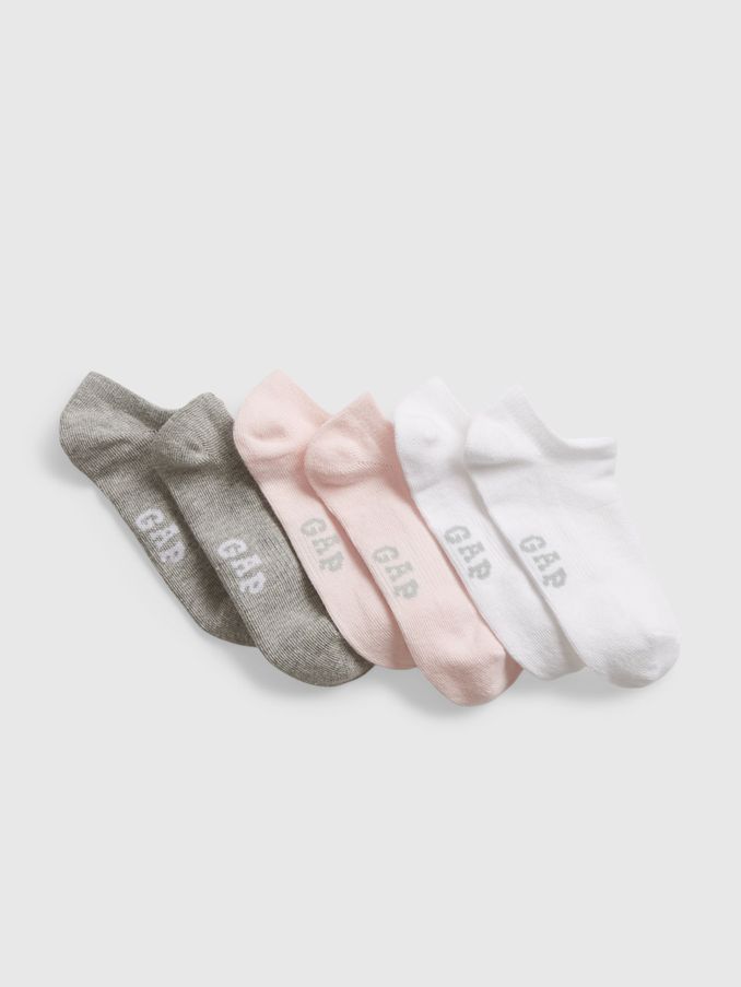 Grey Kids 3 Pack Trainer Socks (783002) | £5