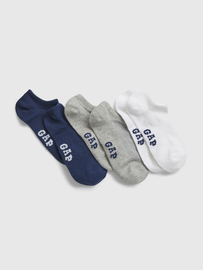 Navy Blue Kids 3 Pack Trainer Socks (783018) | £8