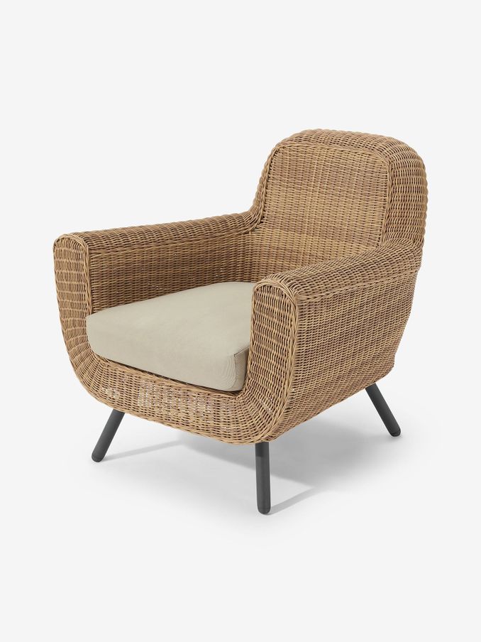 Jonah Garden Armchair Polyrattan in Natural (800326) | £529
