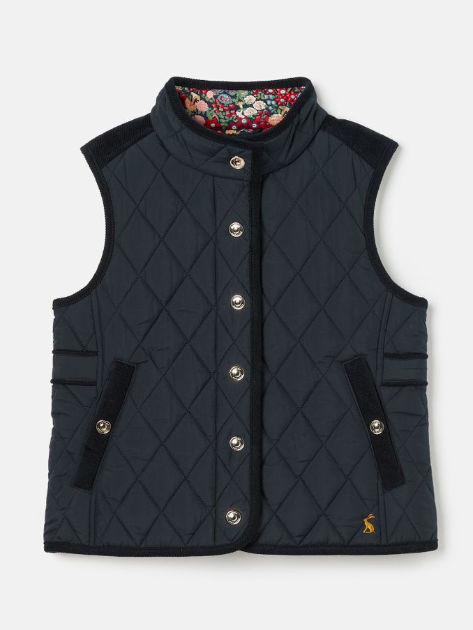 Bridgefield Navy Blue Diamond Quilted Gilet (801673) | £19 - £22