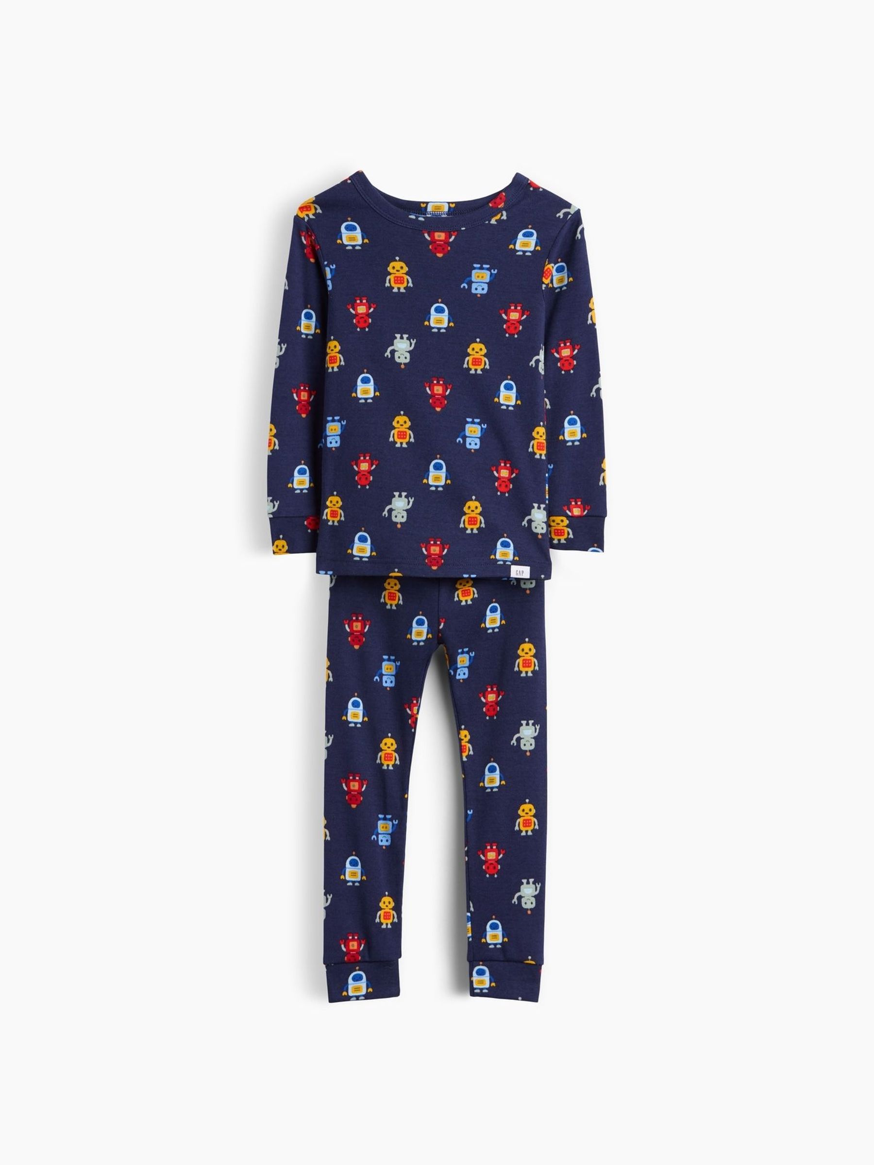 Navy Robots - Brushed Cotton Pyjamas Set