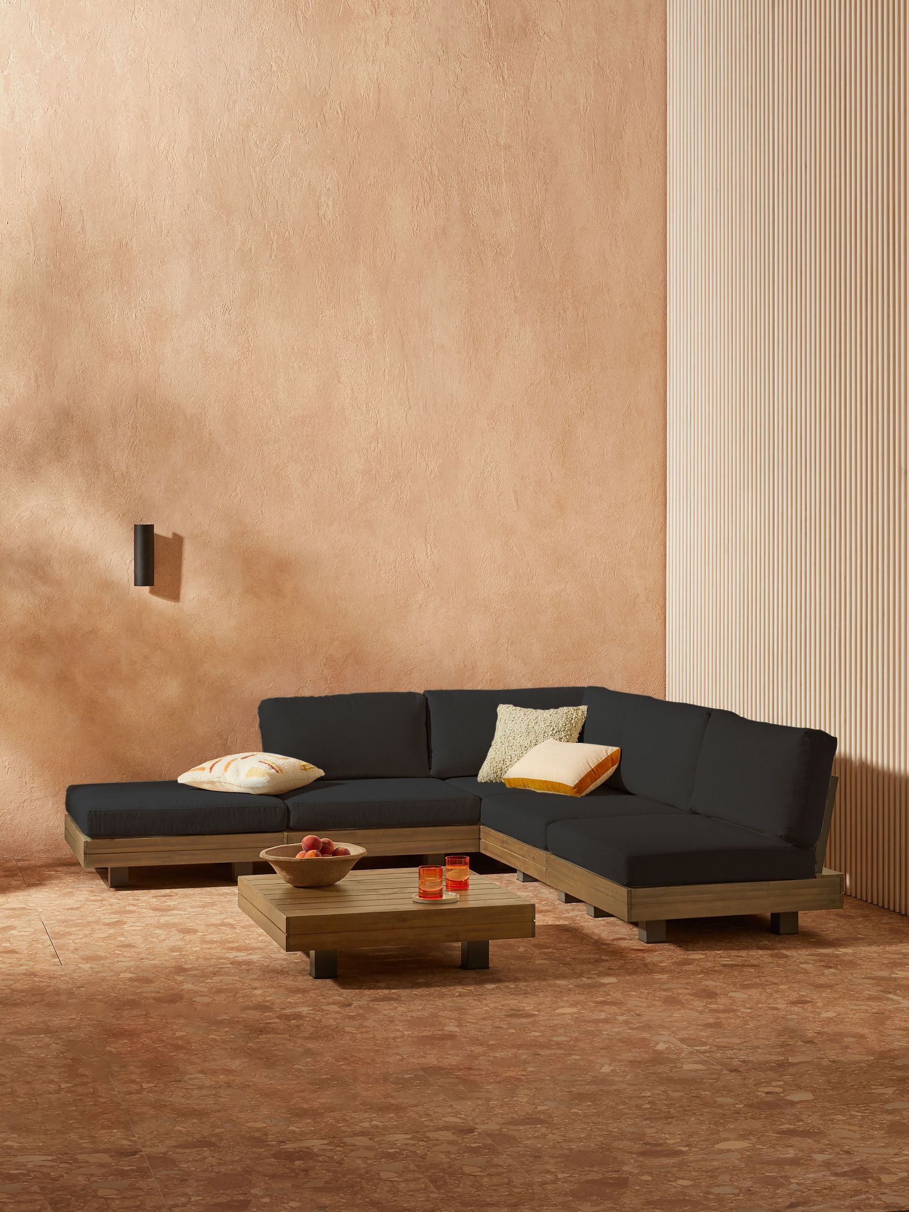 Avarna Garden Corner Lounge Set in Grey (805548) | £1,699