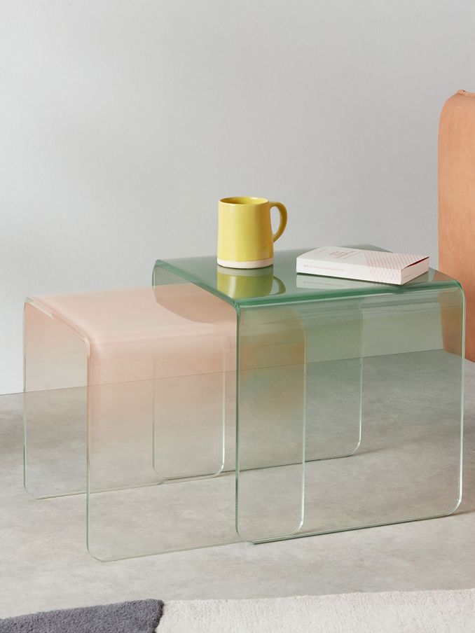 Hesta Nest of 2 Side Table in 2 Tone (813486) | £199