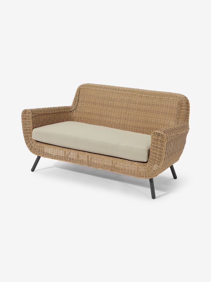 Jonah Garden 2 Seater Sofa Polyrattan in Natural (818215) | £749