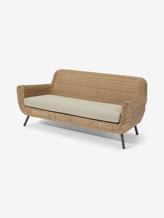 Jonah Garden 3 Seater Sofa Polyrattan in Natural (818491) | £909