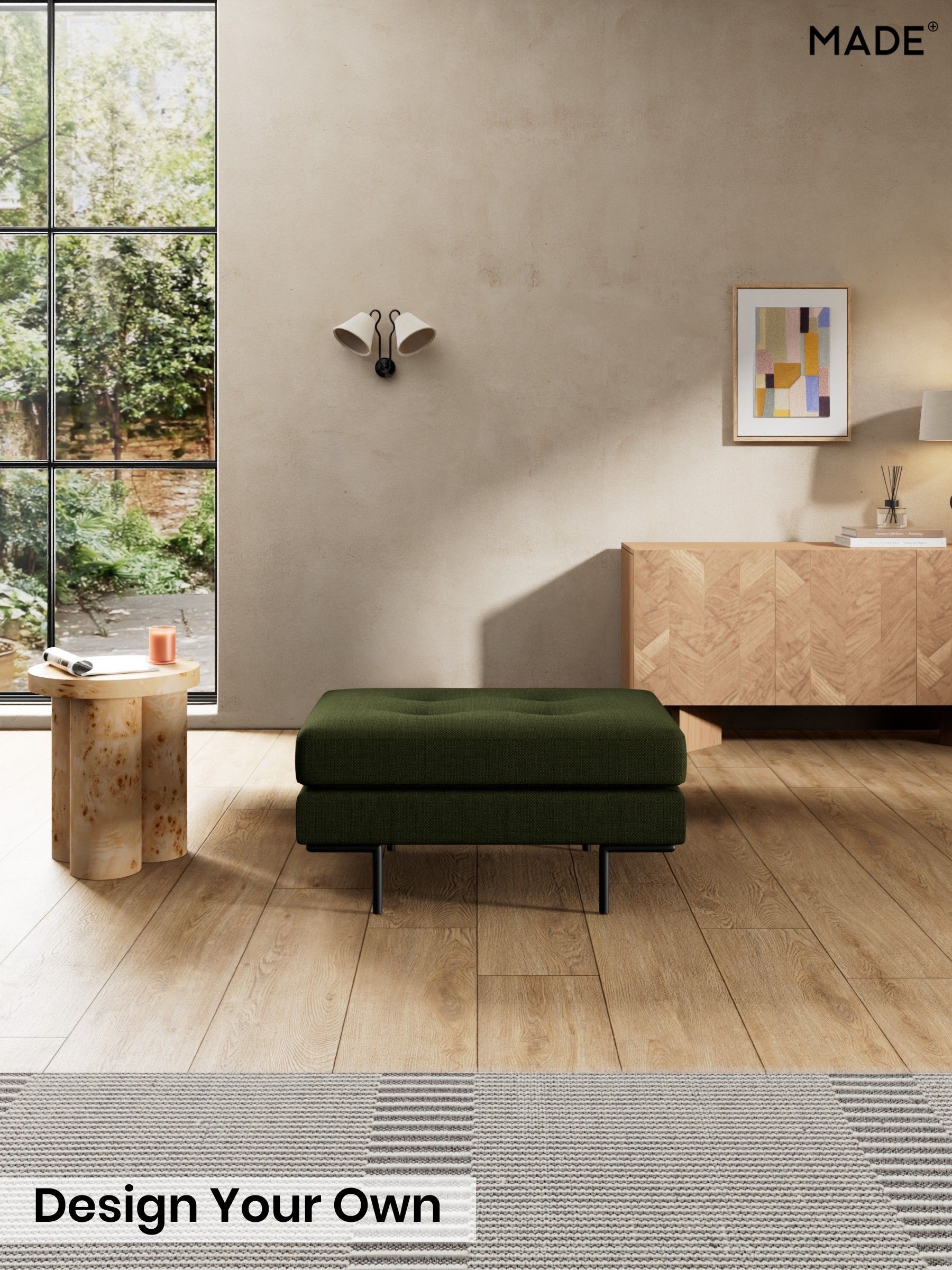 Basket Weave/Olive Green - Harlow By Made