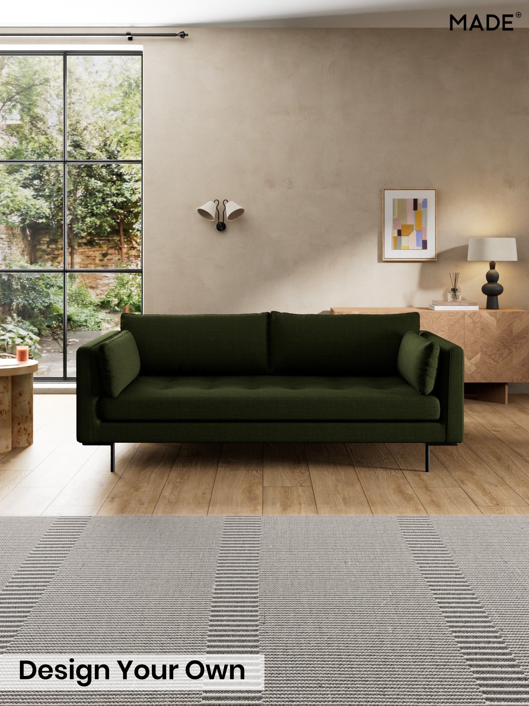 Basket Weave/Olive Green - Harlow By Made