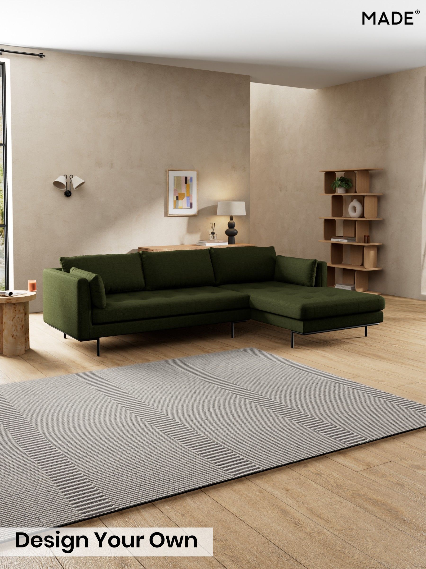 Basket Weave/Olive Green - Harlow By Made