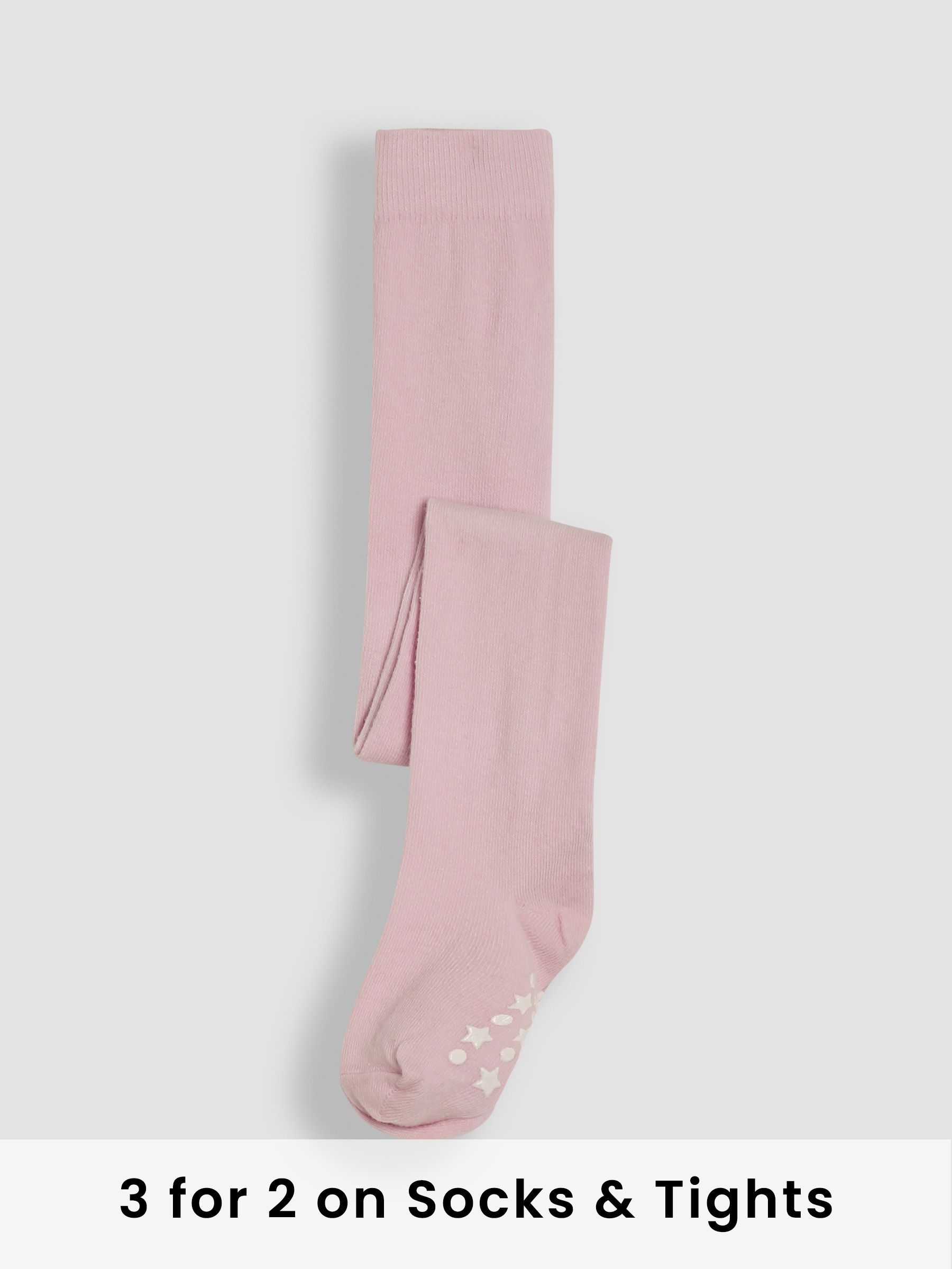 Pale Pink Cotton Rich Plain Tights (82V799) | £9.50