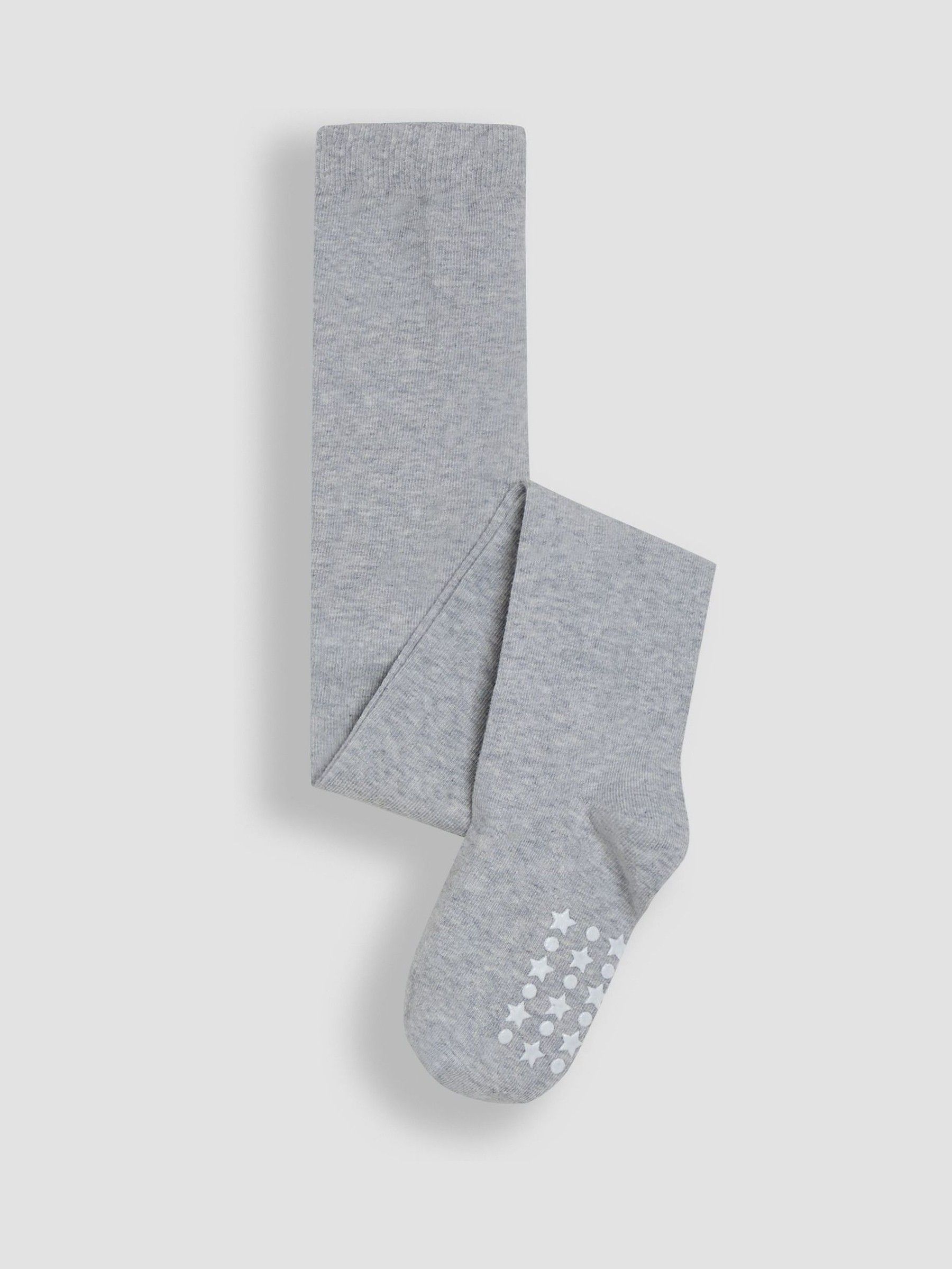 Marl Grey Cotton Rich Plain Tights (82Y802) | £7