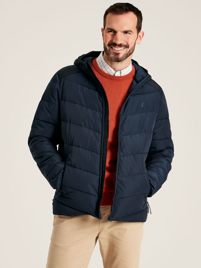 Pearson Navy Padded Shower Resistant Coat (832606) | £49