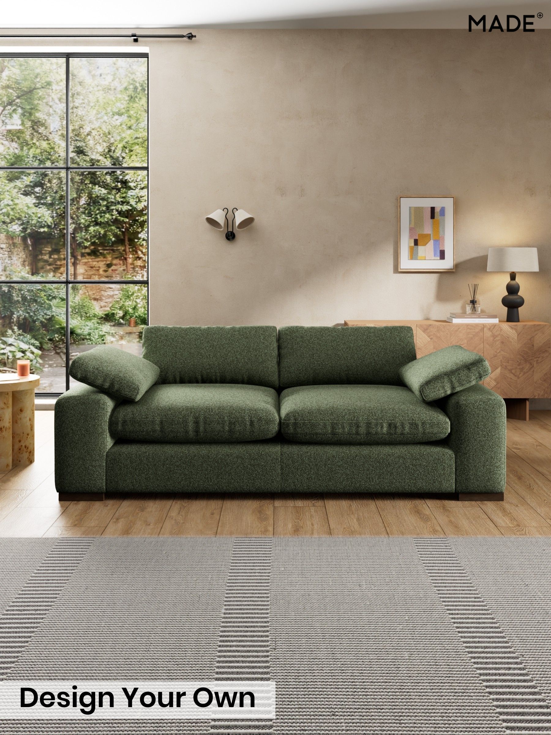 Soft Touch Boucle/Forest Green - Melbourne By Made