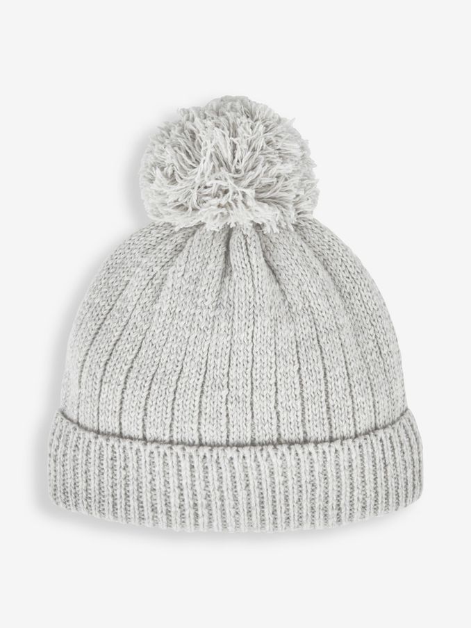 Grey Cosy Rib Hat (838086) | £5