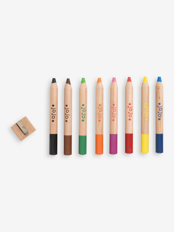 8 Chunky Wooden Colouring Pencils (839222) | £7
