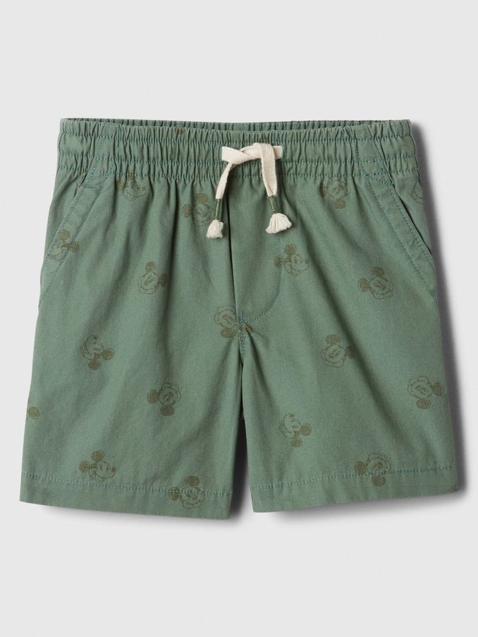 Green Disney Mickey Cotton Easy Baby Pull On Short (Newborn-5yrs) (840135) | £11