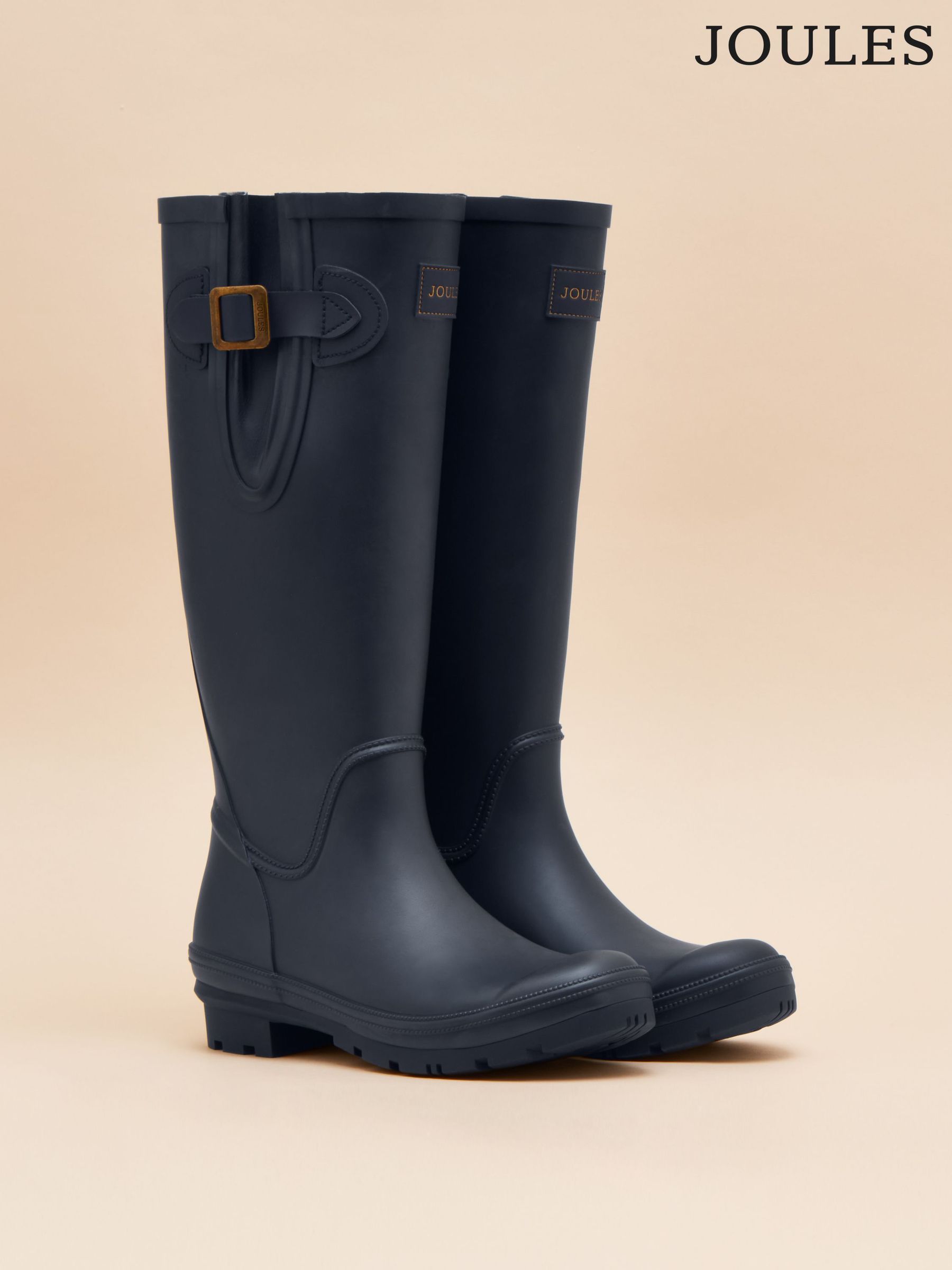 Houghton Navy Blue Adjustable Tall Wellies (844155) | £60