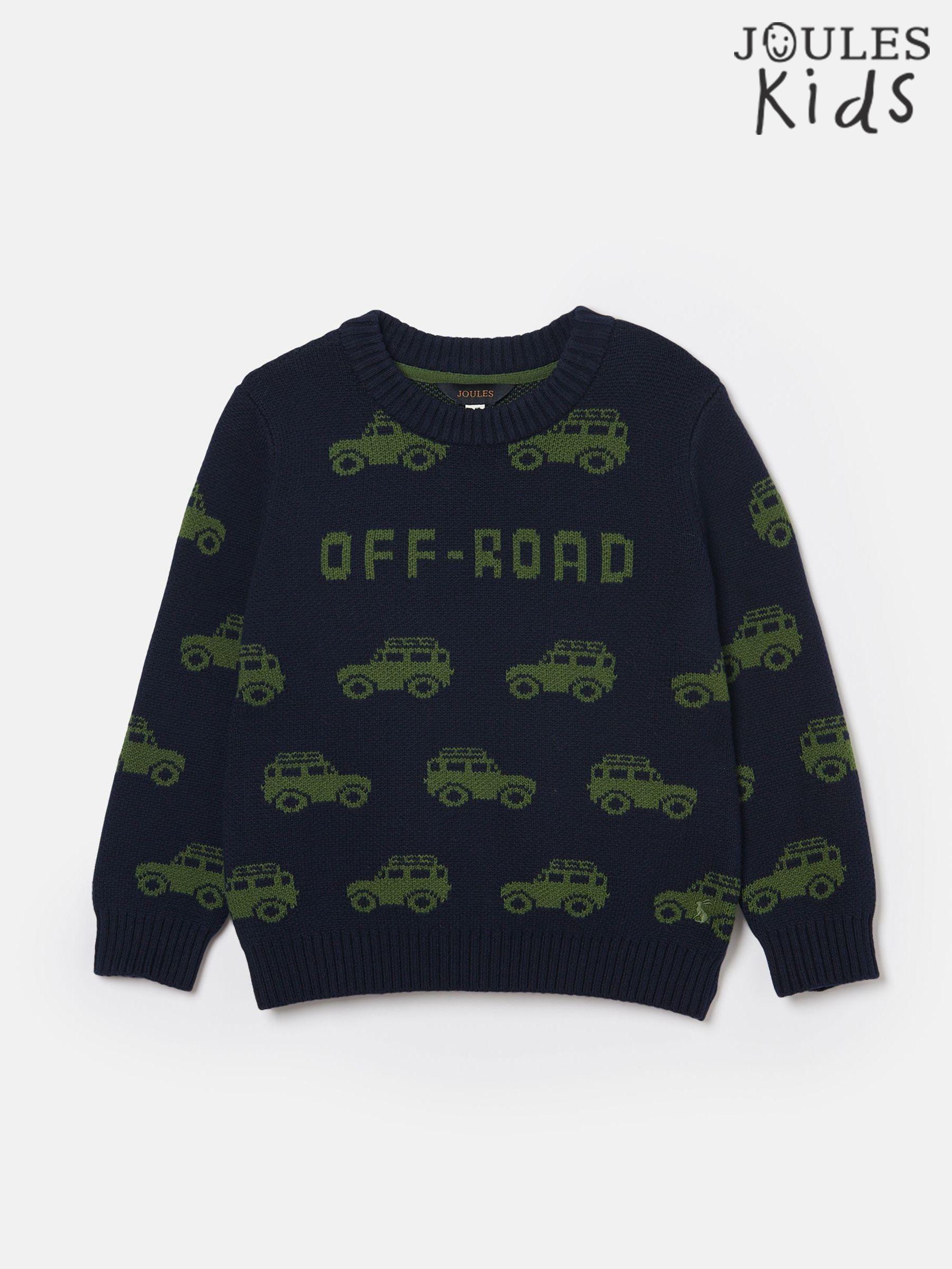 Boys' Burton Navy Blue Intarsia Knitted Jumper (845783) | £24 - £27