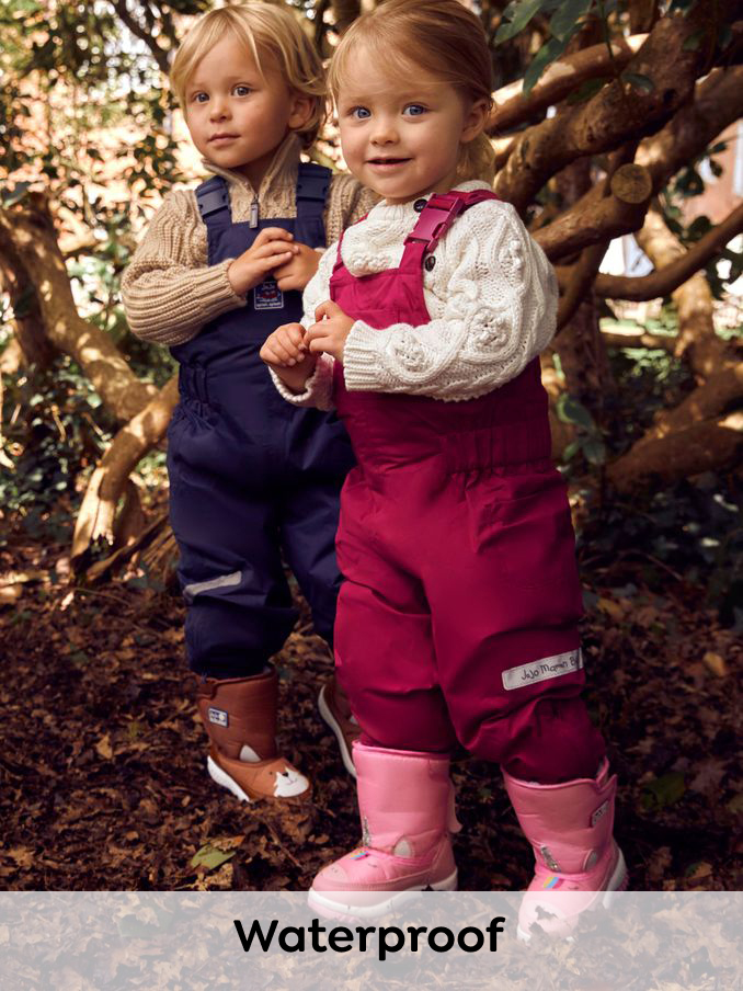 Berry Pink Waterproof Fleece Lined Dungarees (8555A7) | £39.50 - £41.50