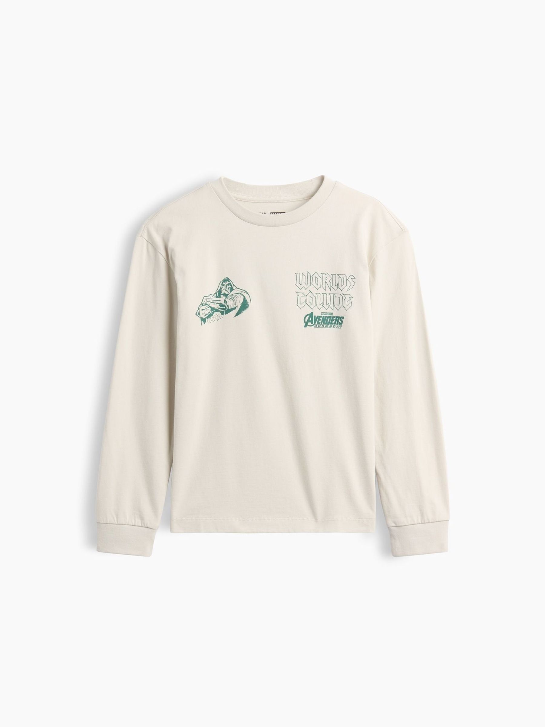 Cream Doomsday - Marvel Relaxed Graphic Long Sleeve T-shirt