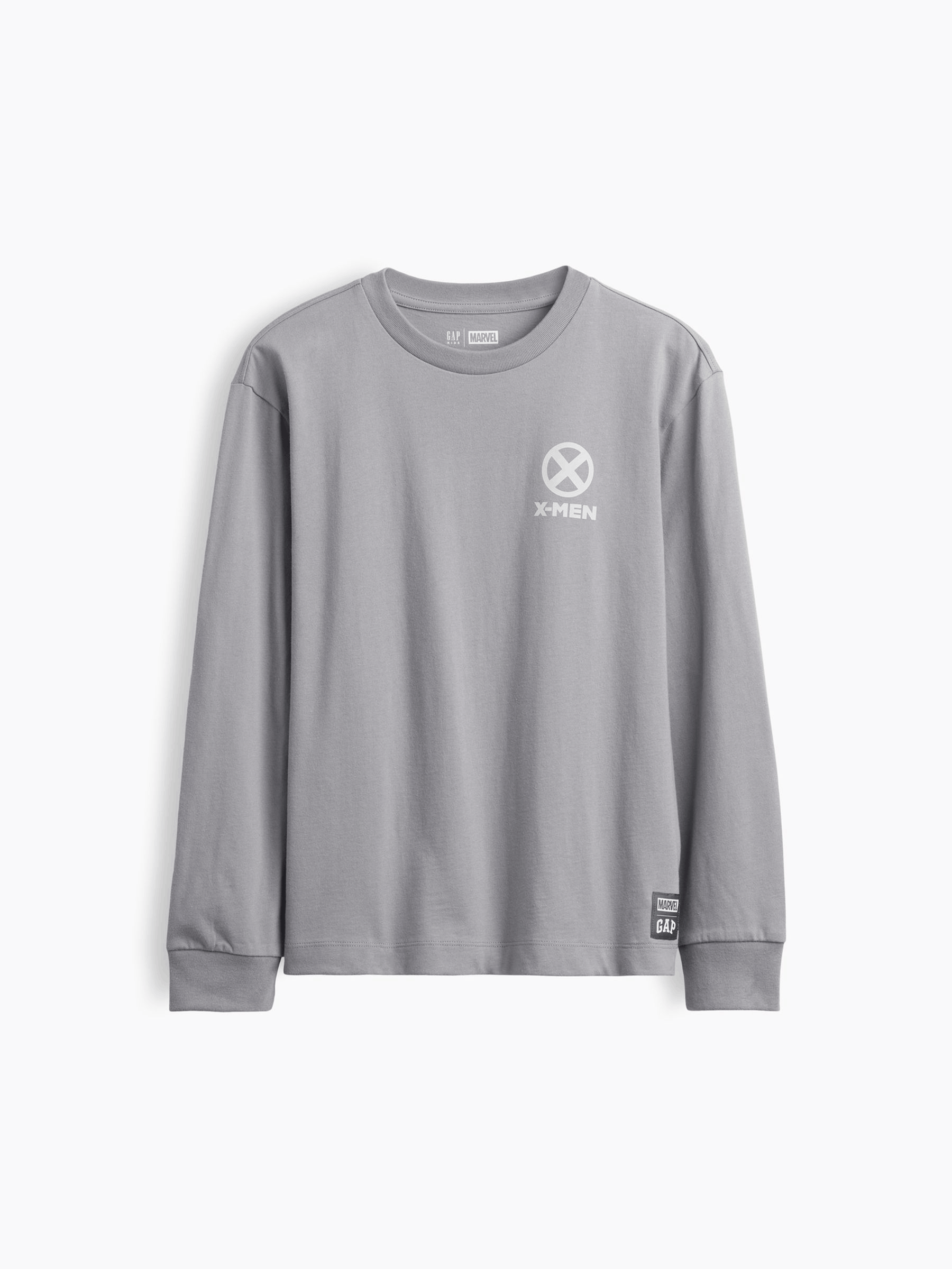 Grey X-Men - Marvel Relaxed Graphic Long Sleeve T-shirt