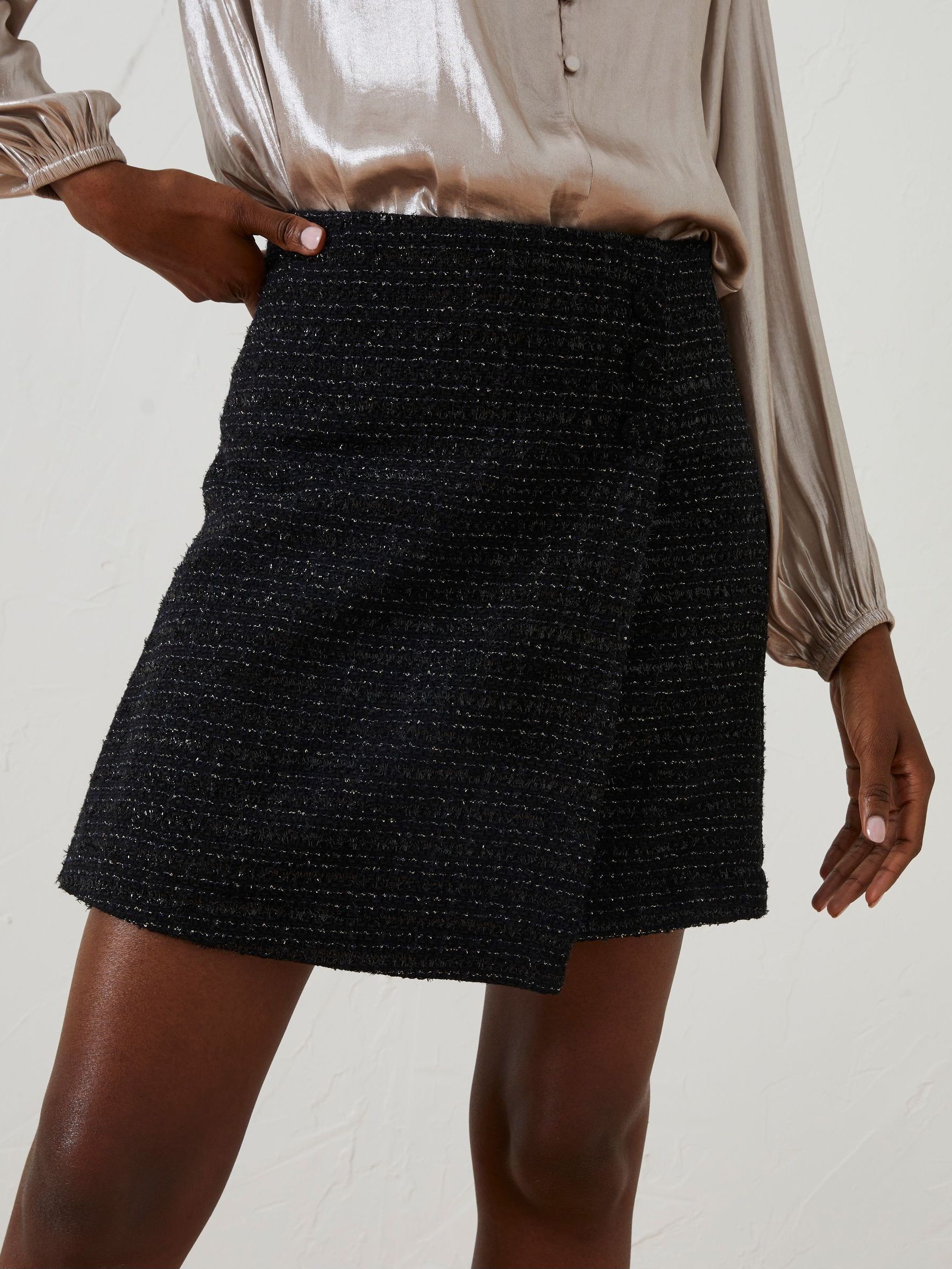 Black Lily Metallic Skirt (866263) | £35