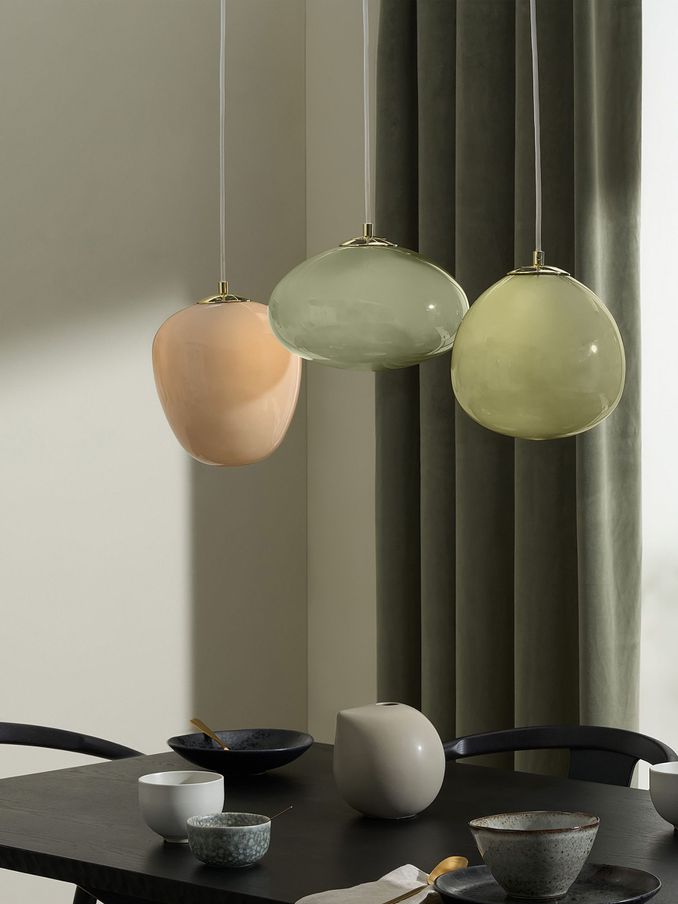 Adrianne Linear Pendant Light in Green (879733) | £249