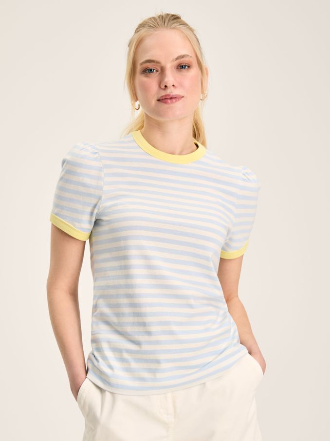 Erin Blue Stripe Short Sleeve T-Shirt (883079) | £14