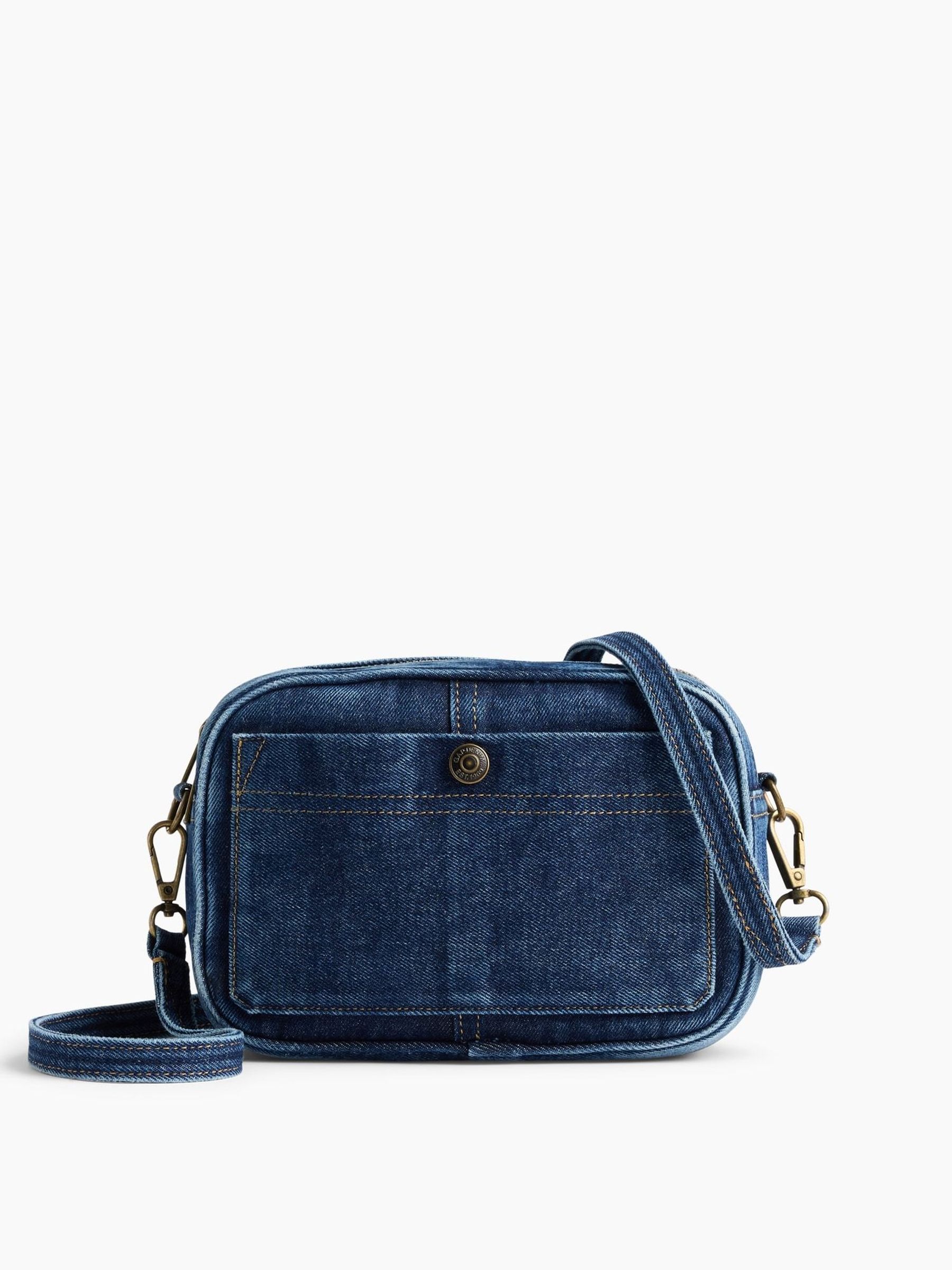 Dark Wash - Denim Pocket Crossbody Bag