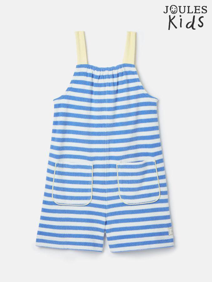 Girls' By The Sea Blue Striped Towelling Playsuit (912147) | £14 - £16
