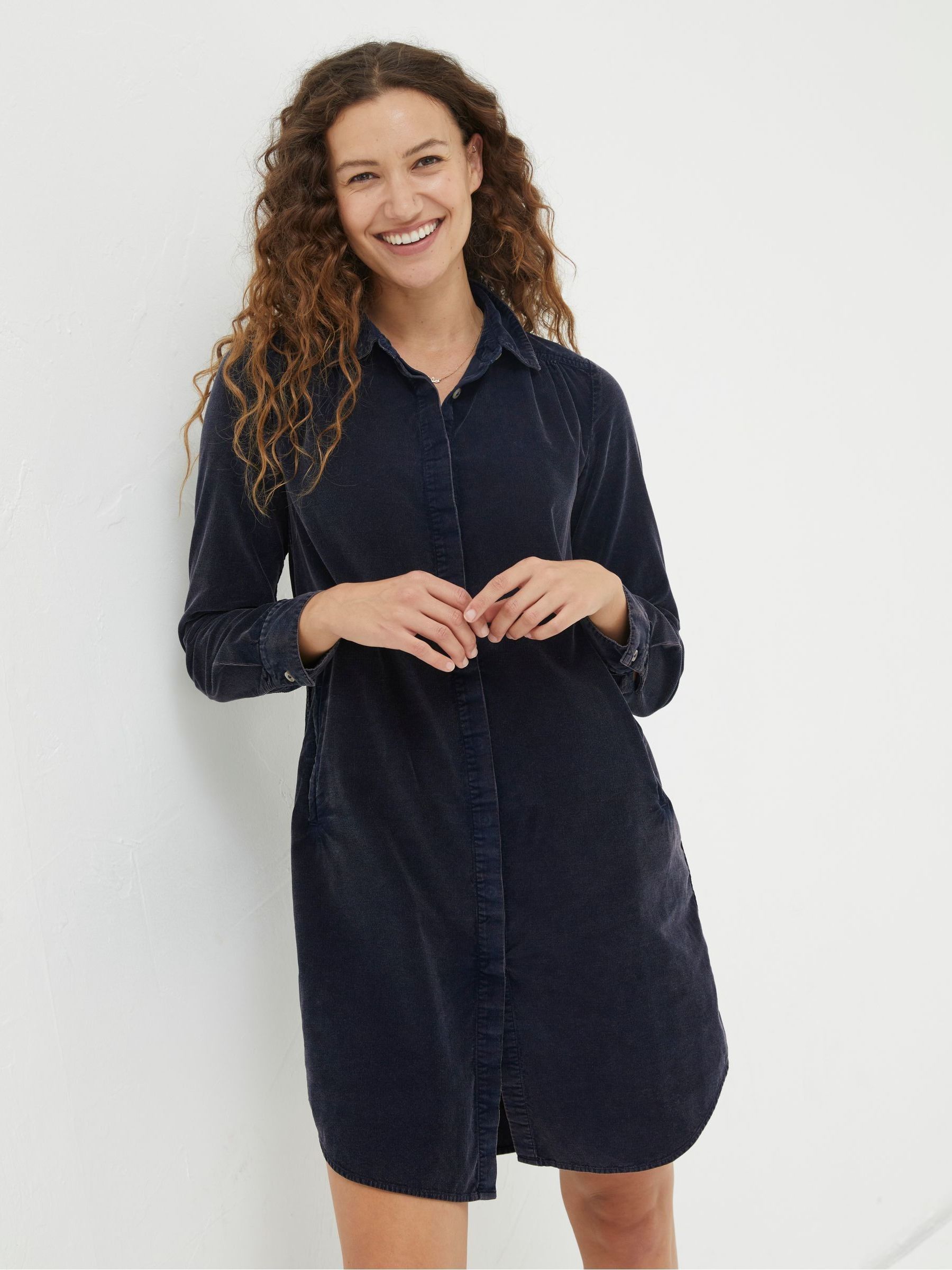 Blue Chester Cord Dress (913809) | £18