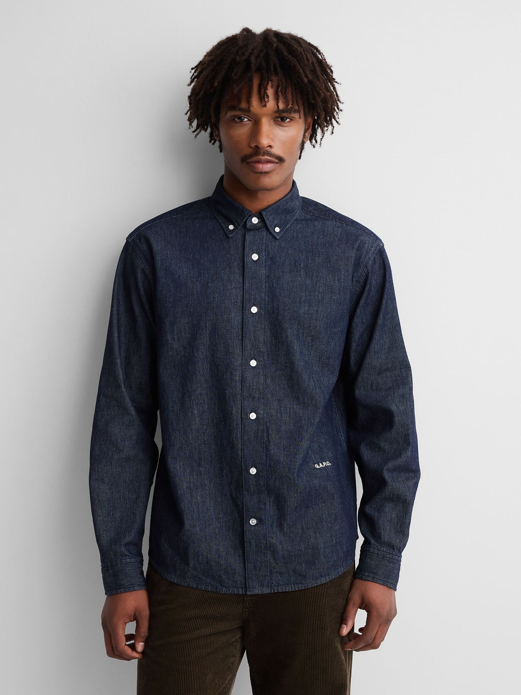 Gap x A.P.C. Dark Wash - Regular Denim Relaxed Shirt