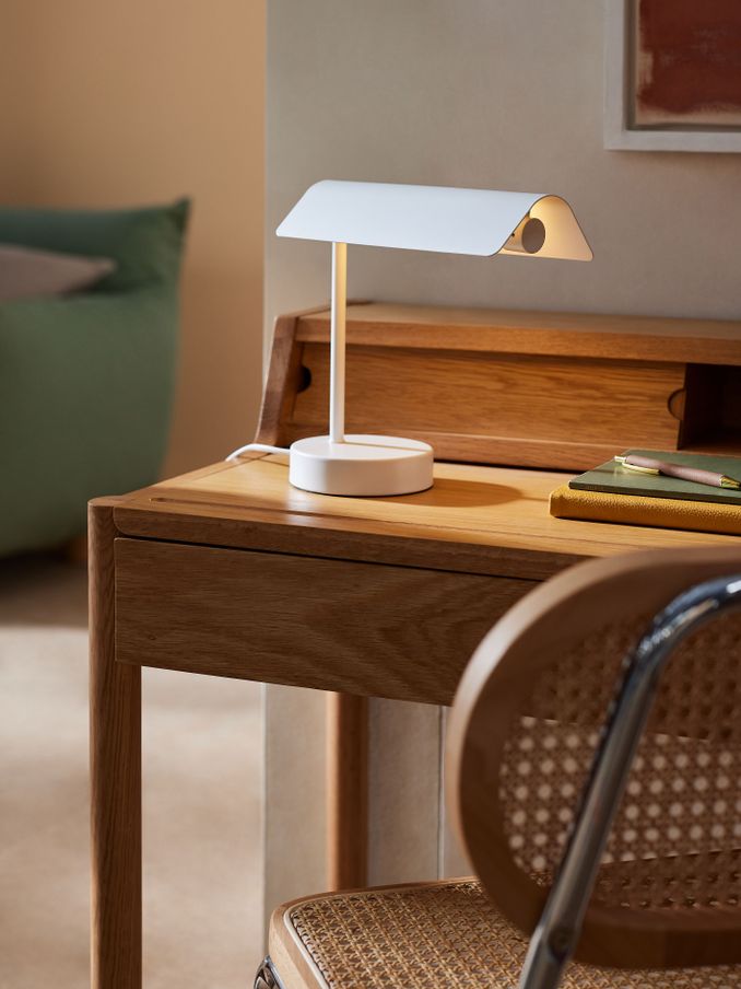 Ellis Table Lamp in White (915305) | £65