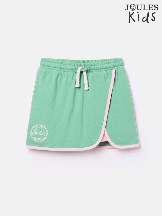 Girls Make A Racquet Green Pique Cotton Skort (921049) | £12 - £13