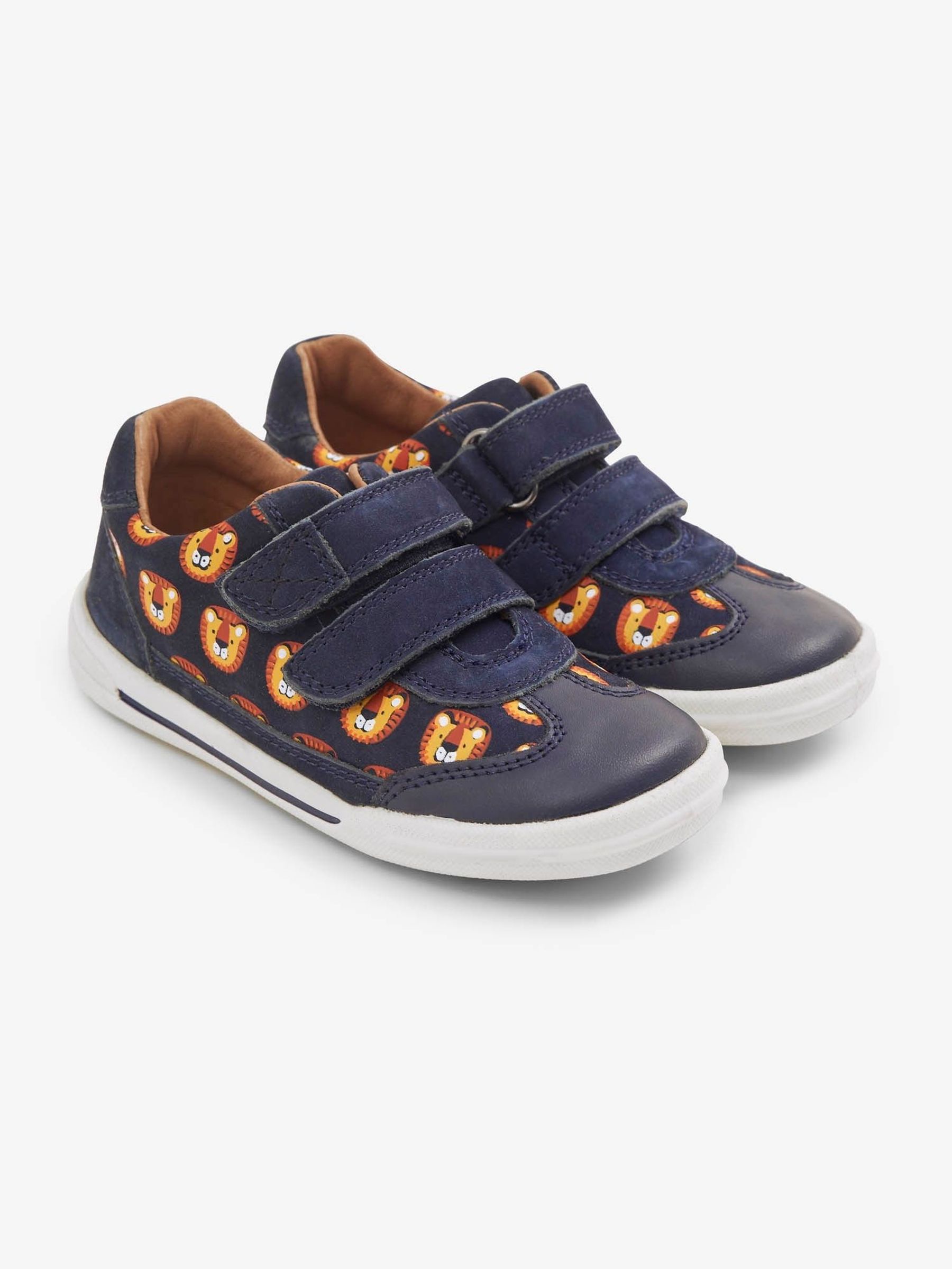 Navy - Boys' Start-rite Lion First Steps Trainer Shoes