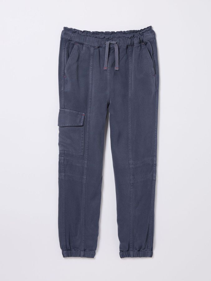 Blue Woven Cargo Joggers (952466) | £12