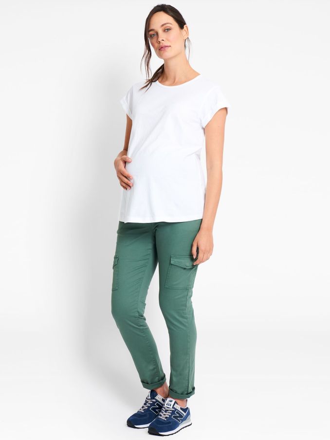 Khaki Khaki Skinny Cargo Maternity Trousers (953307) | £32