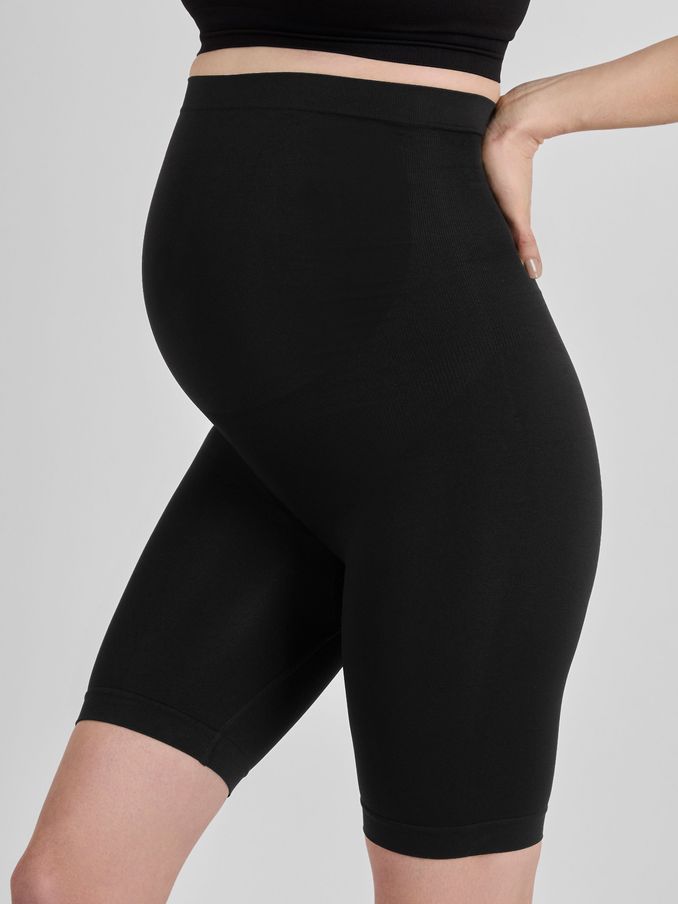 Black Maternity Dual Support Shorts (962468) | £18