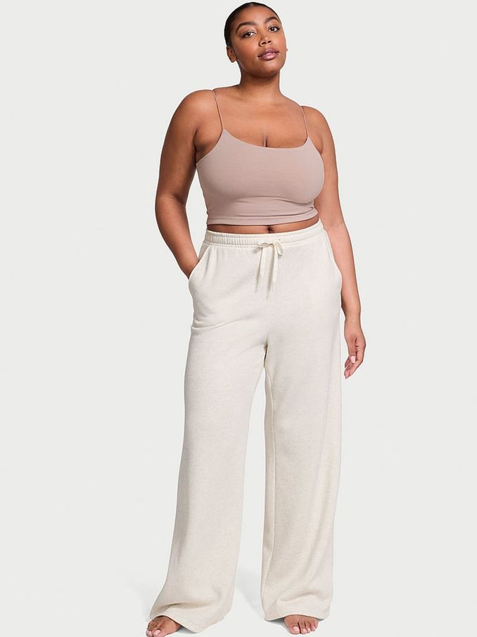 Natural Heather Grey Wide Leg Wide Leg Joggers (967297) | £22