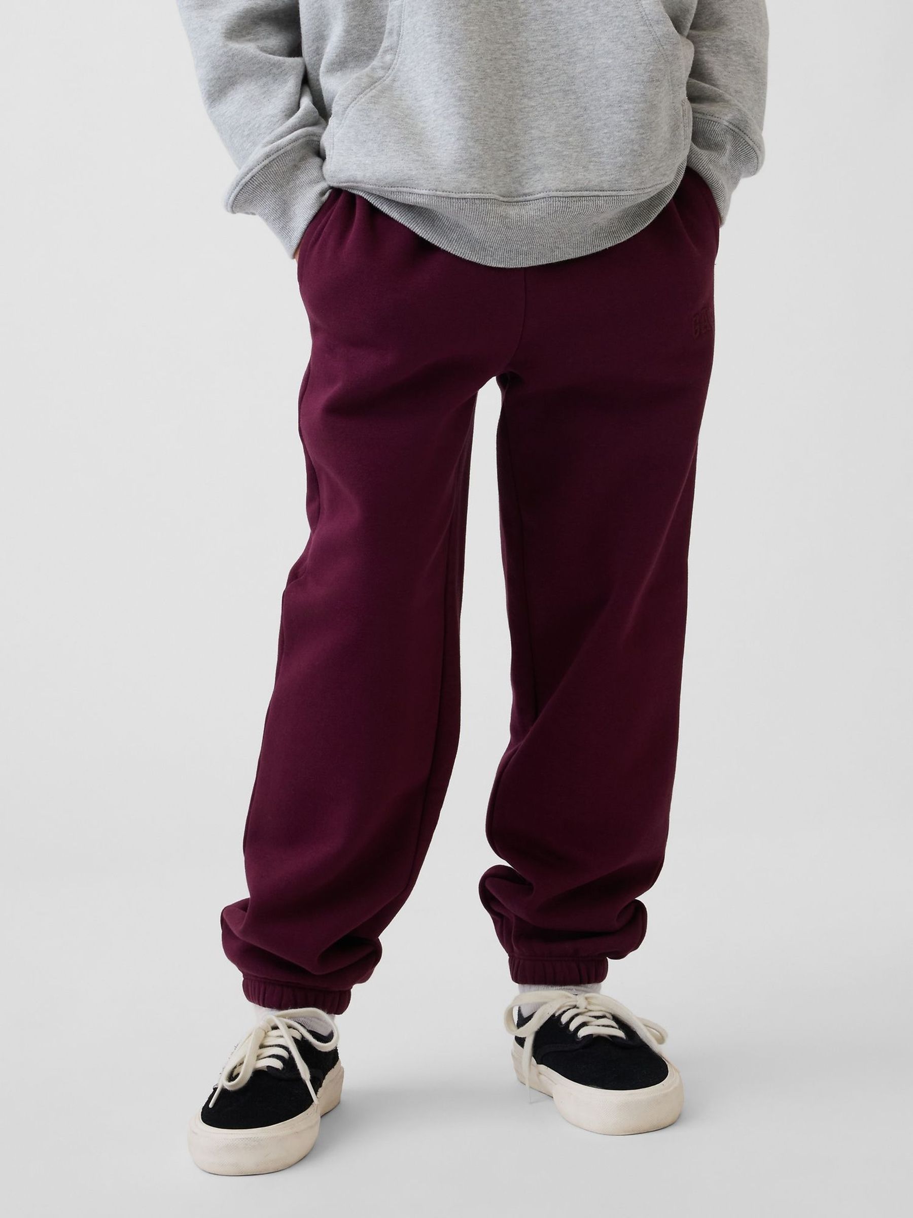 Burgundy - Vintage Soft Relaxed Logo Joggers