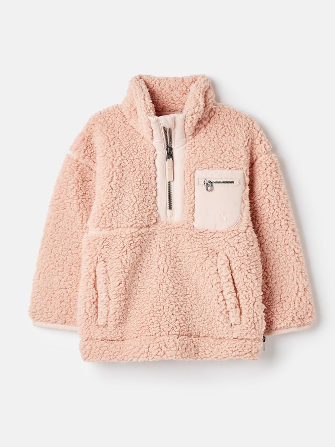 Tilly Rose Pink Half Zip Fleece (988918) | £26 - £30
