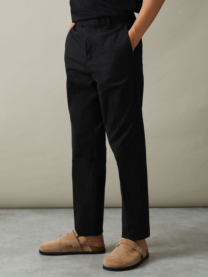 3-9 yrs Slim Fit Tapered Chinos in Black (990890) | £36