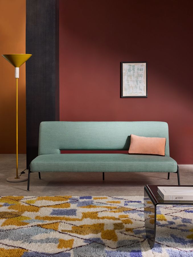 Knox 2 Seater Sofa Bed in Smoked Green (992060) | £399